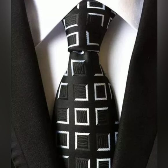 Jacquard neck ties accessories daily wear men brand new boutique quality wedding - Picture 1 of 1